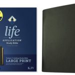 KJV Life Application Large-Print Study Bible, Third Edition--genuine leather, black