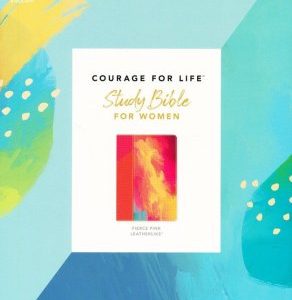 NLT Courage For Life Study Bible for Women, Filament Enabled (LeatherLike, Fierce Pink) Imitation Leather