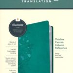 NLT Thinline Center-Column Reference Bible, Filament Enabled (LeatherLike, Peony Rich Teal, Red Letter) Imitation Leather