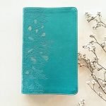 NLT Thinline Center-Column Reference Bible, Filament Enabled (LeatherLike, Peony Rich Teal, Indexed, Red Letter) Imitation Leather