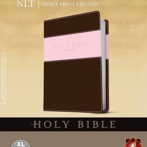 NLT GIANT PRINT EDITION(PINK & BROWN LEATHERLIKE) L/C