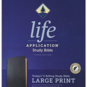 KJV Life Application Study Bible, Third Edition, Large Print (Genuine Leather, Black, Indexed, Red Letter) Leather Bound